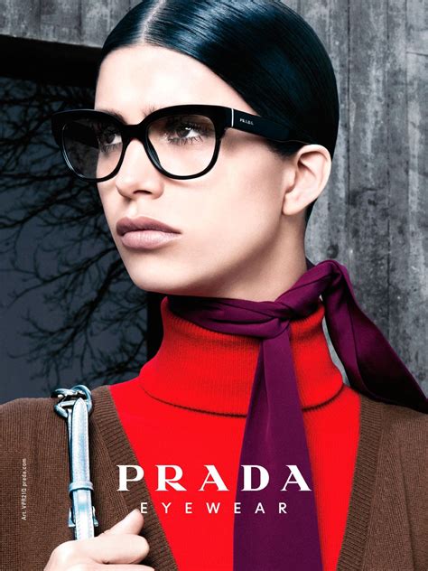 prada glass frames women